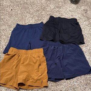 Kid’s All in Motion Multi-Pack Shorts - Black, Blue, and Tan